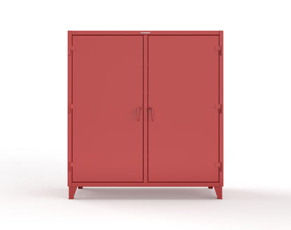 Extreme Duty 12 GA Double Shift Cabinet with 6 Drawers, 6 Shelves - 72 In. W x 24 In. D x 78 In. H - 66-DS-246-6DB-3001