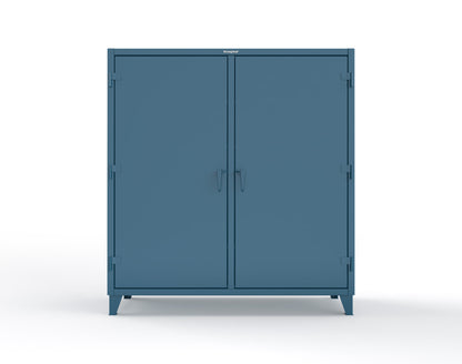 Extreme Duty 12 GA Double Shift Cabinet with 6 Drawers, 6 Shelves - 72 In. W x 24 In. D x 78 In. H - 66-DS-246-6DB-5001