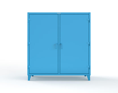 Extreme Duty 12 GA Double Shift Cabinet with 6 Drawers, 6 Shelves - 72 In. W x 24 In. D x 78 In. H - 66-DS-246-6DB-5012