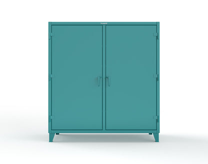 Extreme Duty 12 GA Double Shift Cabinet with 6 Drawers, 6 Shelves - 72 In. W x 24 In. D x 78 In. H - 66-DS-246-6DB-5021