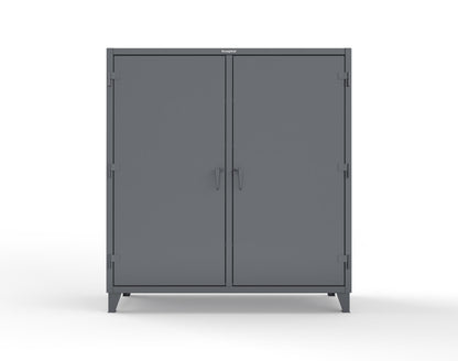Extreme Duty 12 GA Double Shift Cabinet with 6 Drawers, 6 Shelves - 72 In. W x 24 In. D x 78 In. H - 66-DS-246-6DB-7024
