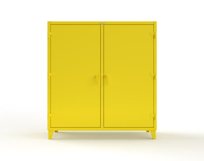 Extreme Duty 12 GA Double Shift Cabinet with 8 Drawers, 6 Shelves - 72 In. W x 24 In. D x 78 In. H - 66-DS-246-8DB-1021