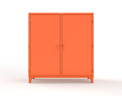 Extreme Duty 12 GA Double Shift Cabinet with 8 Drawers, 6 Shelves - 72 In. W x 24 In. D x 78 In. H - 66-DS-246-8DB-2009