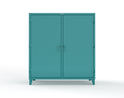Extreme Duty 12 GA Double Shift Cabinet with 8 Drawers, 6 Shelves - 72 In. W x 24 In. D x 78 In. H - 66-DS-246-8DB-5021