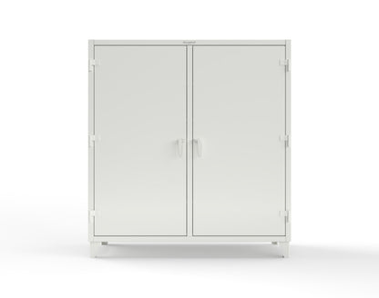 Extreme Duty 12 GA Double Shift Cabinet with 8 Drawers, 6 Shelves - 72 In. W x 24 In. D x 78 In. H - 66-DS-246-8DB-9003