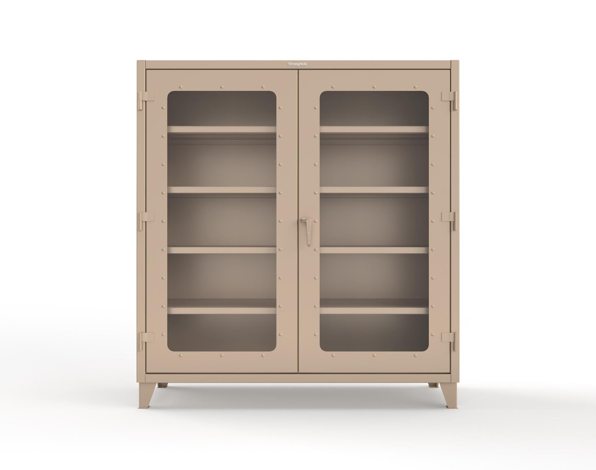 Extreme Duty 12 GA Clearview Cabinet with 4 Shelves - 72 In. W x 24 In. D x 78 In. H - 66-LD-244-1019