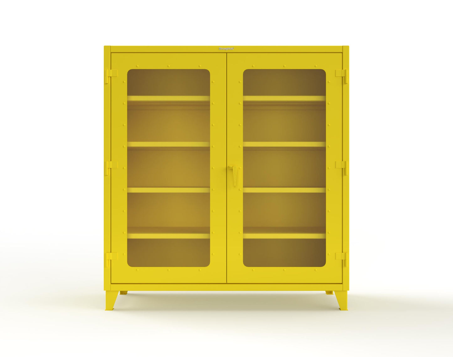 Extreme Duty 12 GA Clearview Cabinet with 4 Shelves - 72 In. W x 24 In. D x 78 In. H - 66-LD-244-1021