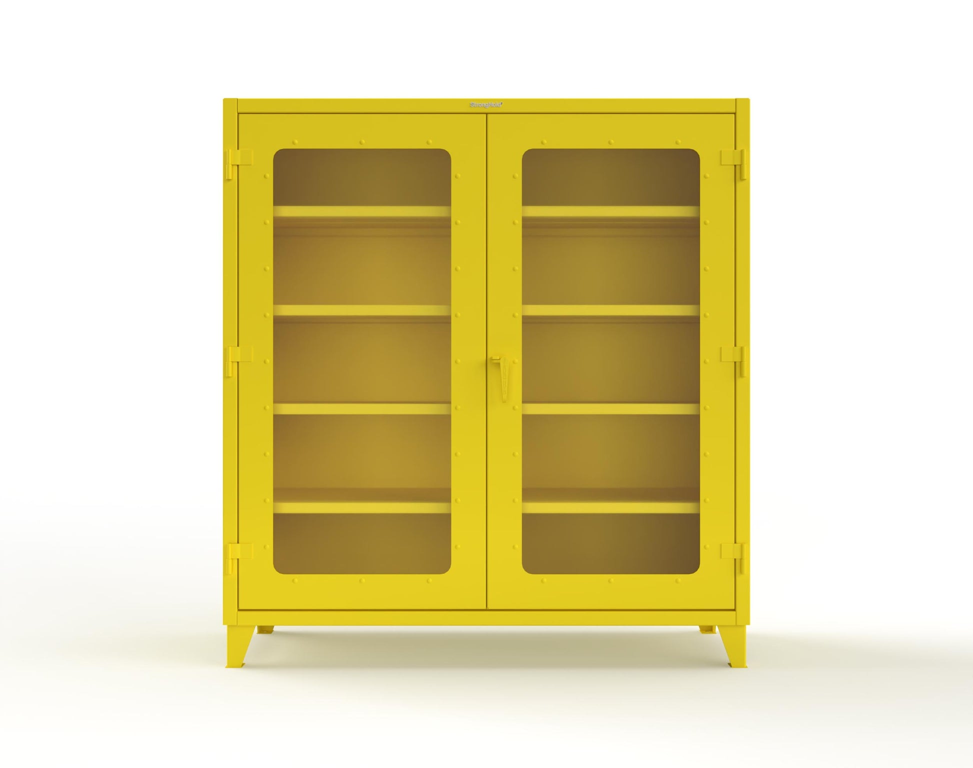 Extreme Duty 12 GA Clearview Cabinet with 4 Shelves - 72 In. W x 24 In. D x 78 In. H - 66-LD-244-1021