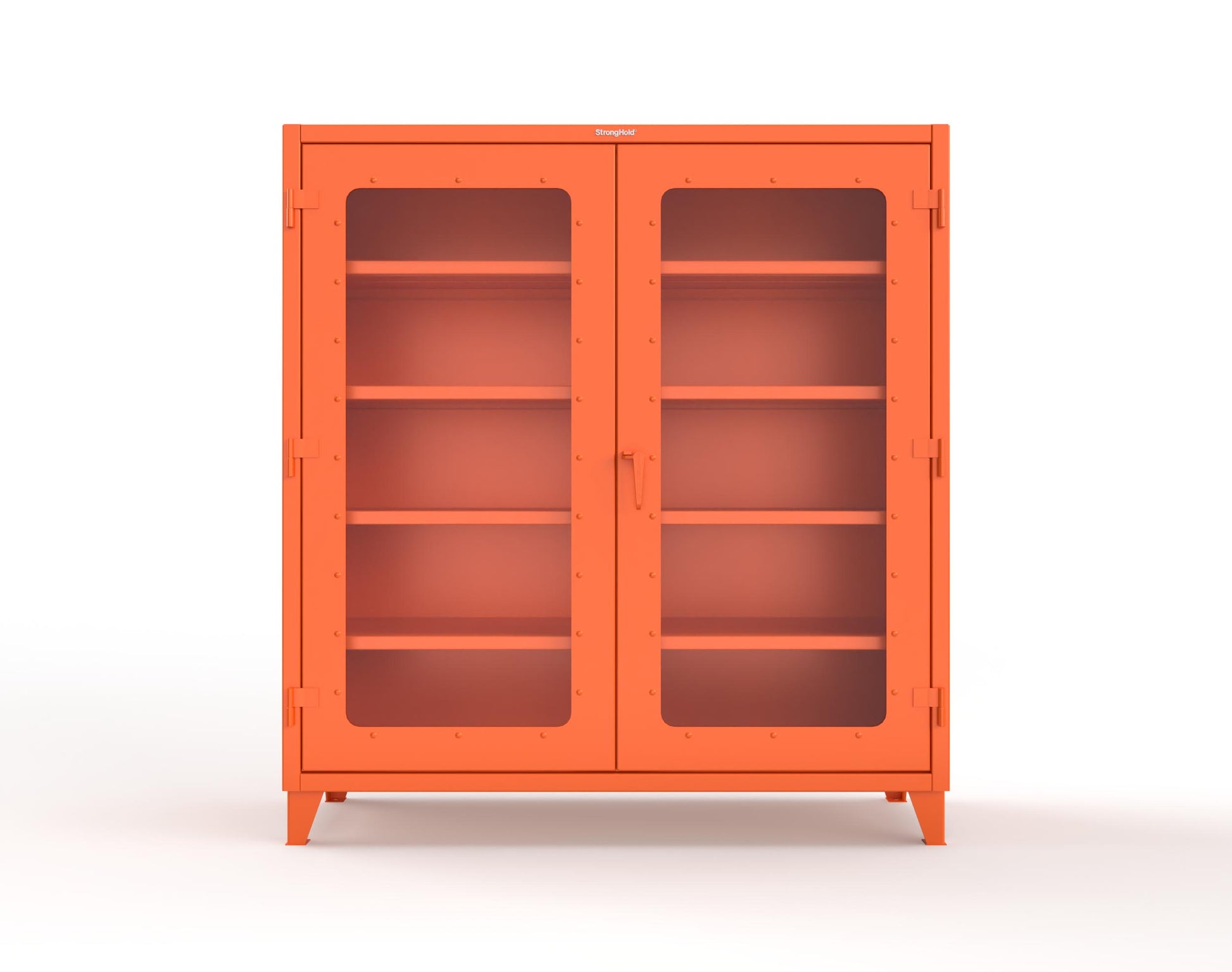 Extreme Duty 12 GA Clearview Cabinet with 4 Shelves - 72 In. W x 24 In. D x 78 In. H - 66-LD-244-2009