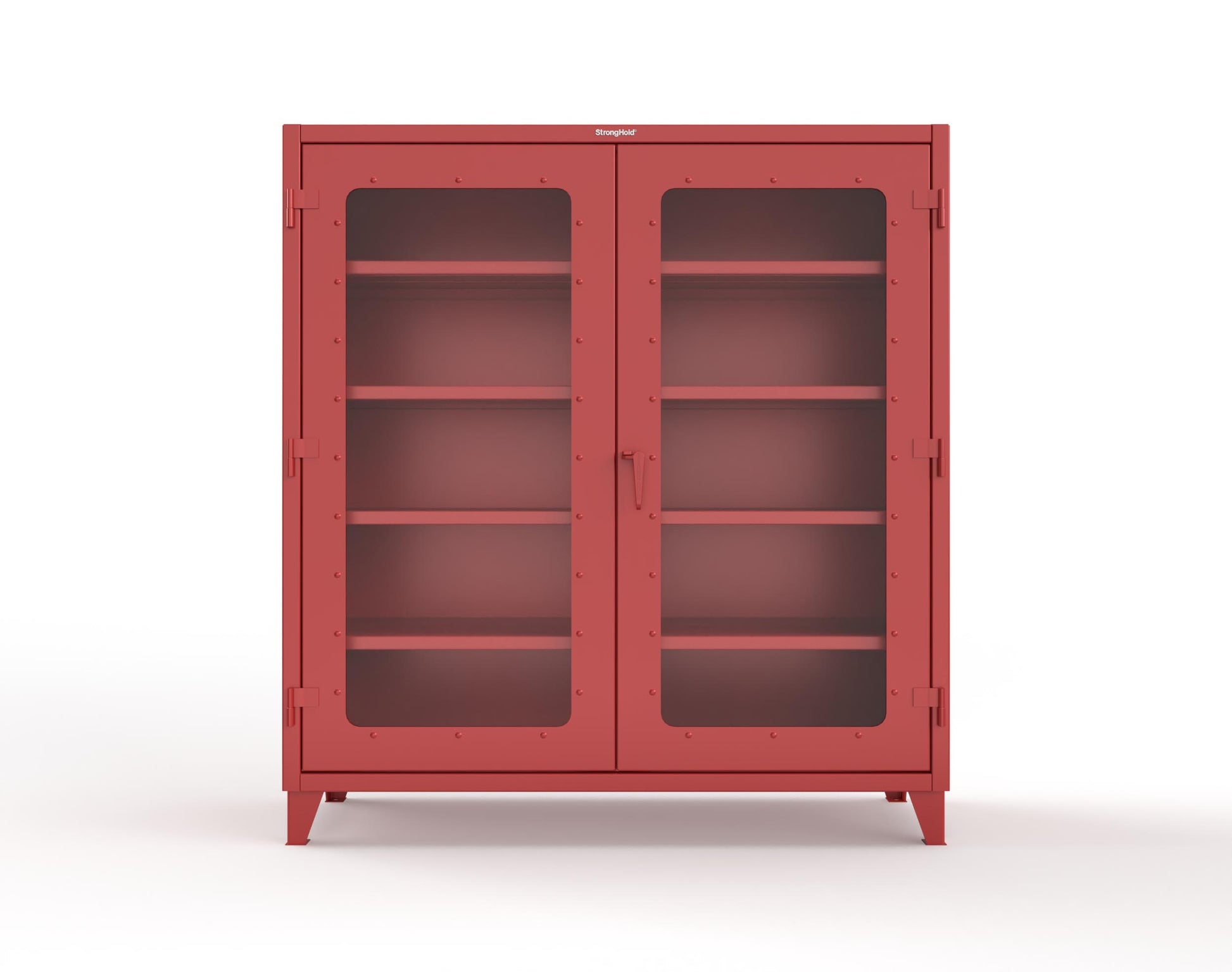 Extreme Duty 12 GA Clearview Cabinet with 4 Shelves - 72 In. W x 24 In. D x 78 In. H - 66-LD-244-3001