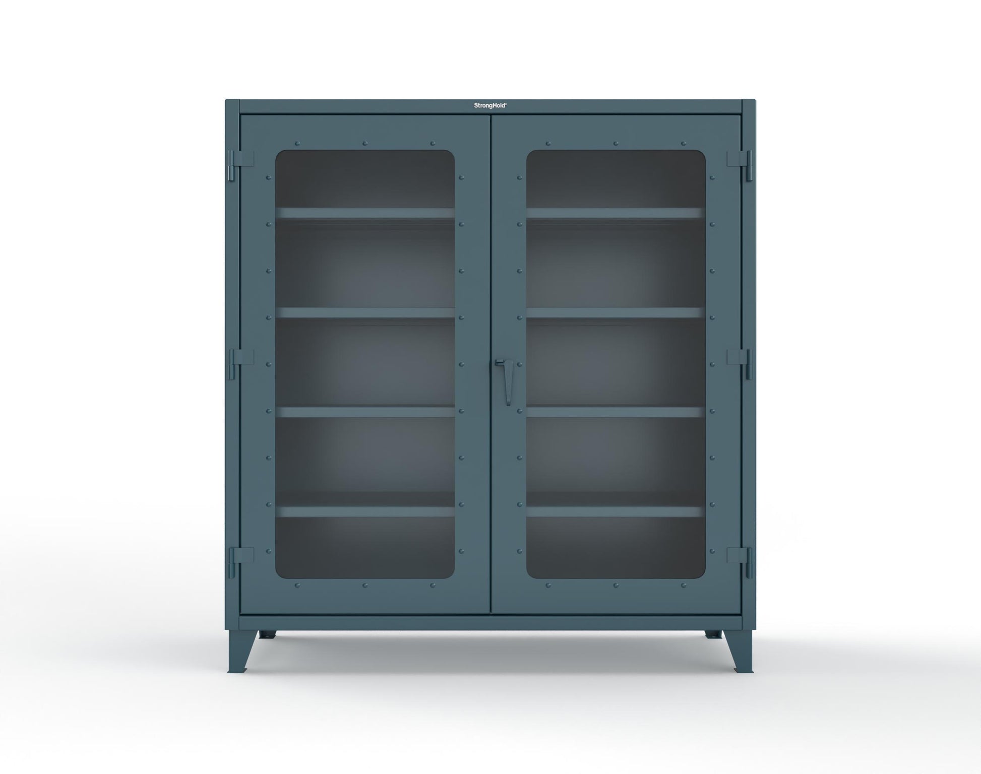 Extreme Duty 12 GA Clearview Cabinet with 4 Shelves - 72 In. W x 24 In. D x 78 In. H - 66-LD-244-5001