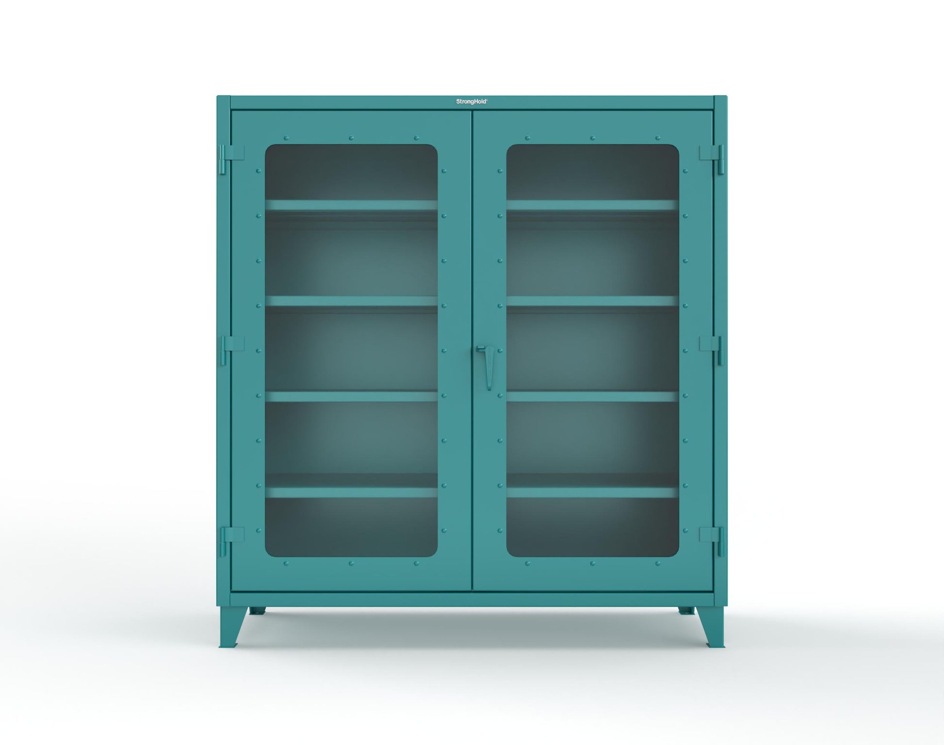 Extreme Duty 12 GA Clearview Cabinet with 4 Shelves - 72 In. W x 24 In. D x 78 In. H - 66-LD-244-5021