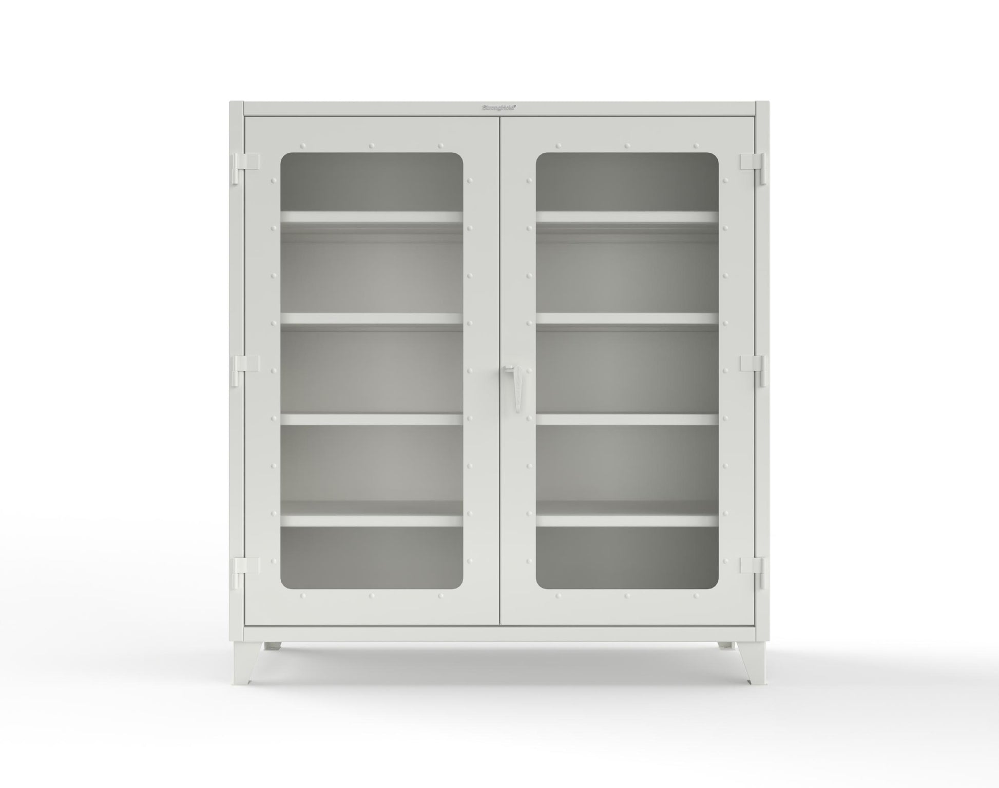 Extreme Duty 12 GA Clearview Cabinet with 4 Shelves - 72 In. W x 24 In. D x 78 In. H - 66-LD-244-9003