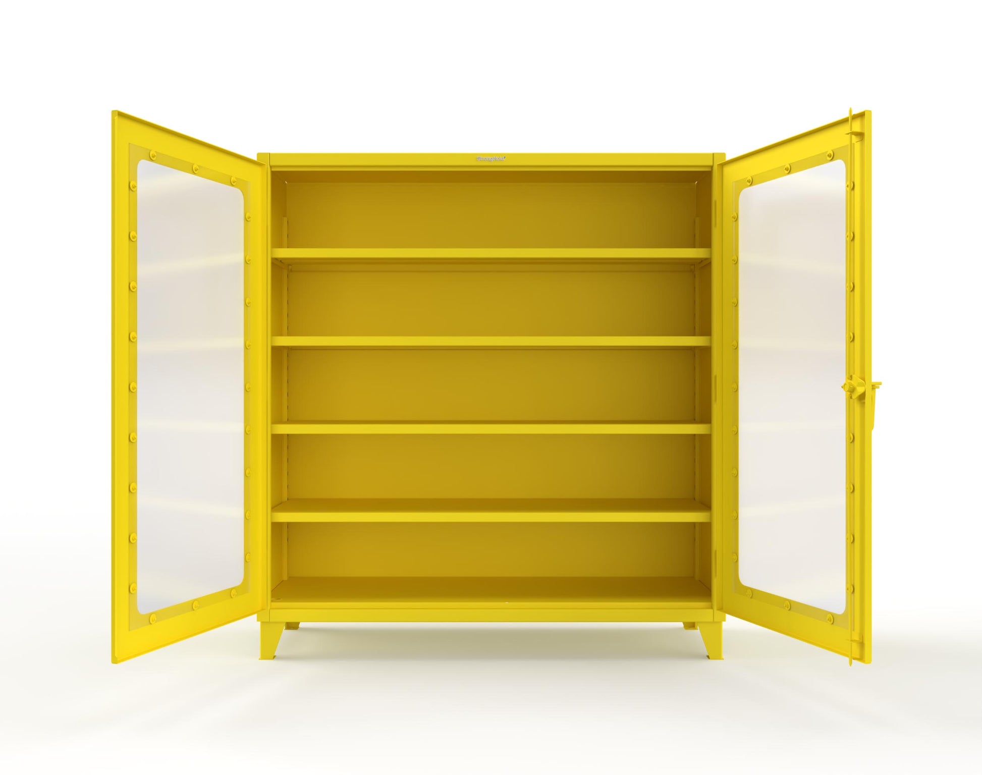 Extreme Duty 12 GA Clearview Cabinet with 4 Shelves - 72 In. W x 24 In. D x 78 In. H - 66-LD-244-1021