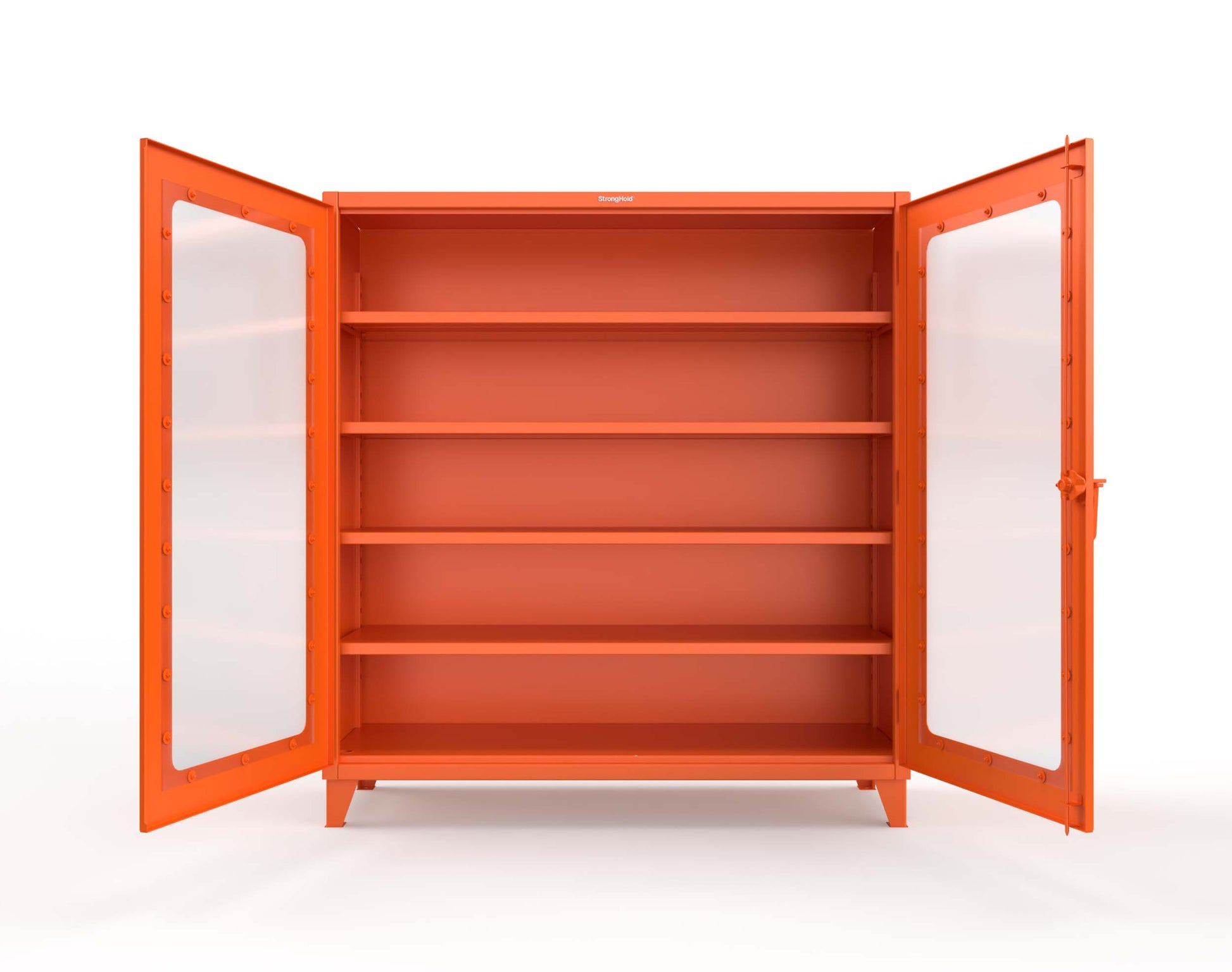 Extreme Duty 12 GA Clearview Cabinet with 4 Shelves - 72 In. W x 24 In. D x 78 In. H - 66-LD-244-2009