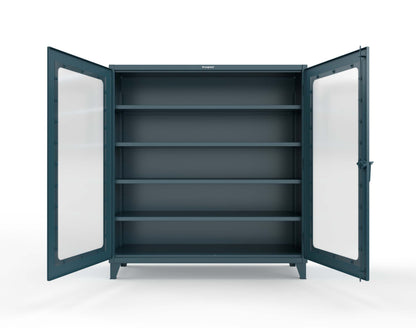 Extreme Duty 12 GA Clearview Cabinet with 4 Shelves - 72 In. W x 24 In. D x 78 In. H - 66-LD-244-5001