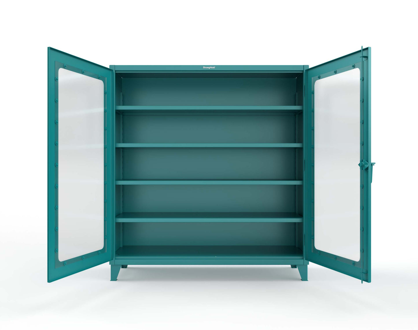 Extreme Duty 12 GA Clearview Cabinet with 4 Shelves - 72 In. W x 24 In. D x 78 In. H - 66-LD-244-5021