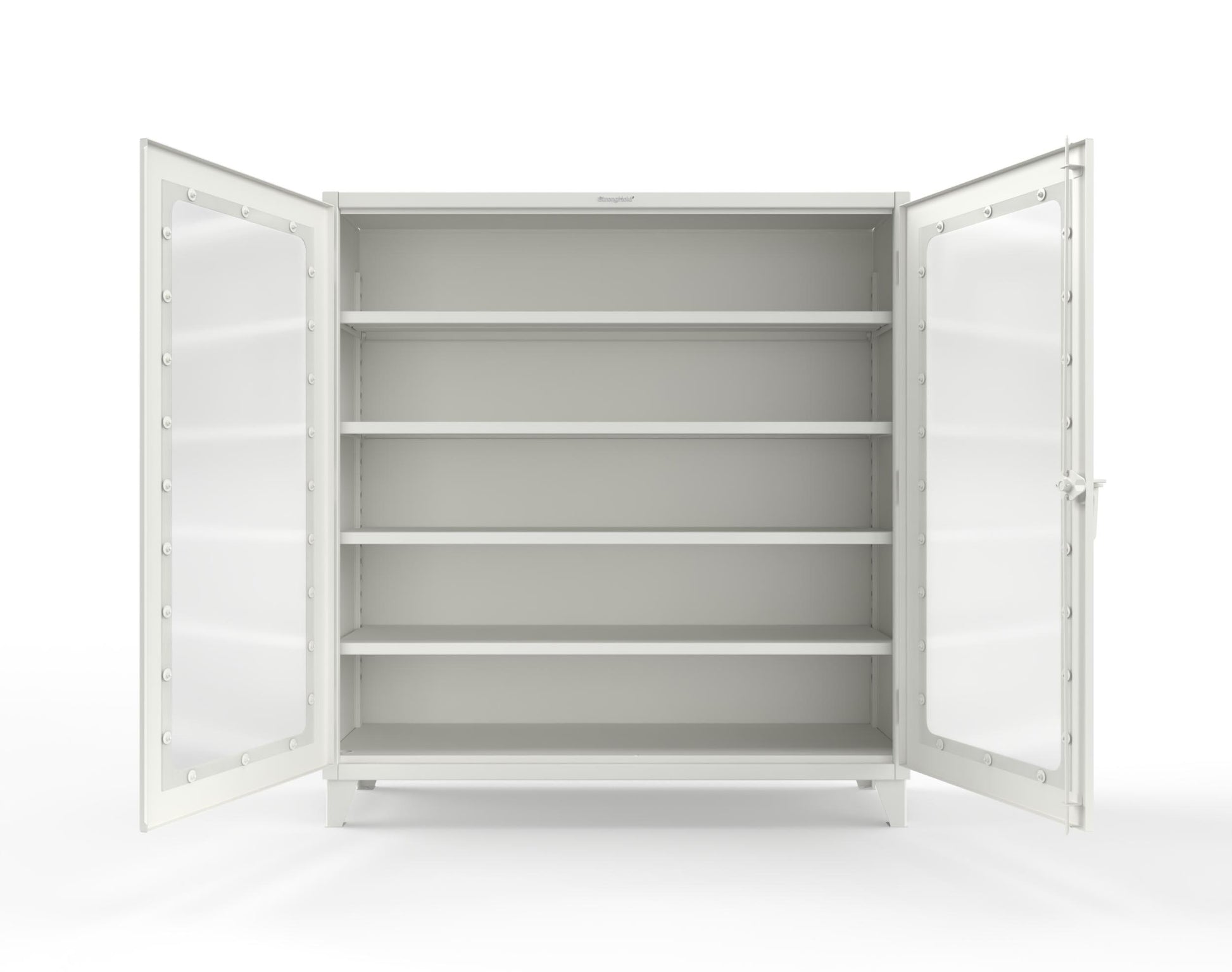 Extreme Duty 12 GA Clearview Cabinet with 4 Shelves - 72 In. W x 24 In. D x 78 In. H - 66-LD-244-9003