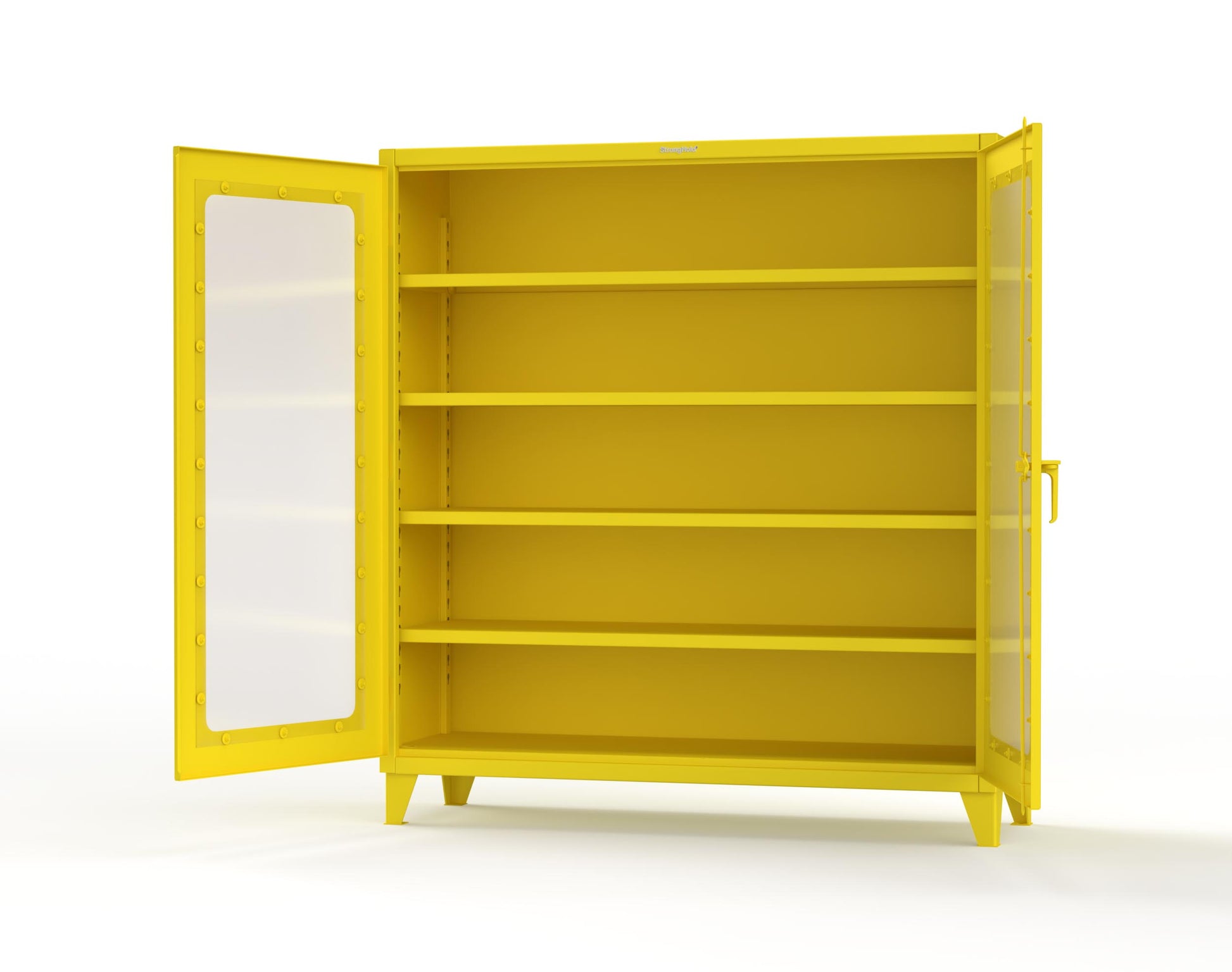 Extreme Duty 12 GA Clearview Cabinet with 4 Shelves - 72 In. W x 24 In. D x 78 In. H - 66-LD-244-1021