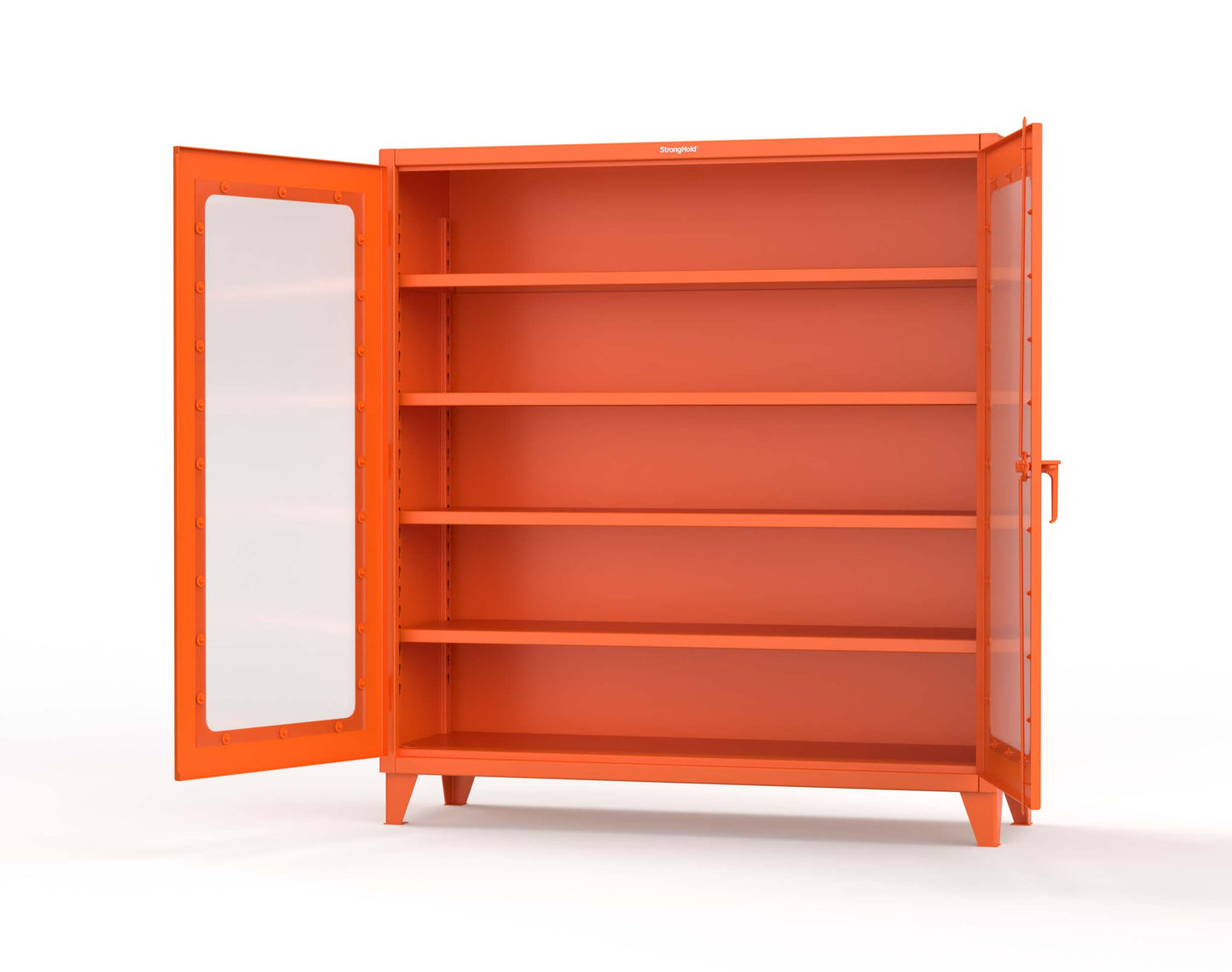 Extreme Duty 12 GA Clearview Cabinet with 4 Shelves - 72 In. W x 24 In. D x 78 In. H - 66-LD-244-2009