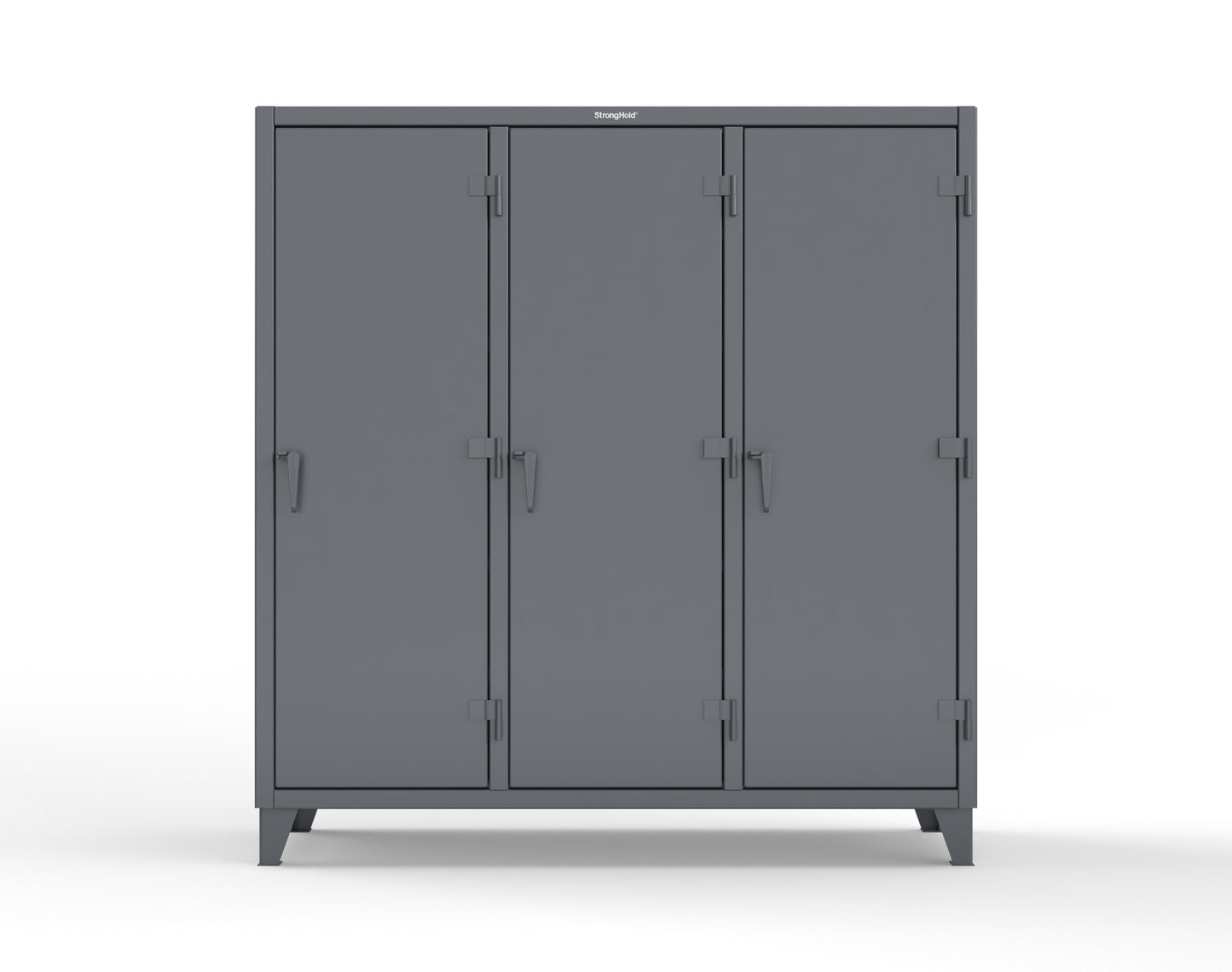 Extreme Duty 12 GA Multi-Shift Cabinet with 15 Shelves - 72 In. W x 24 In. D x 78 In. H - 66-MS-2415-7024