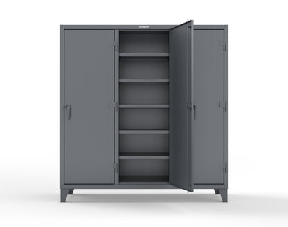 Extreme Duty 12 GA Multi-Shift Cabinet with 15 Shelves - 72 In. W x 24 In. D x 78 In. H - 66-MS-2415-7024