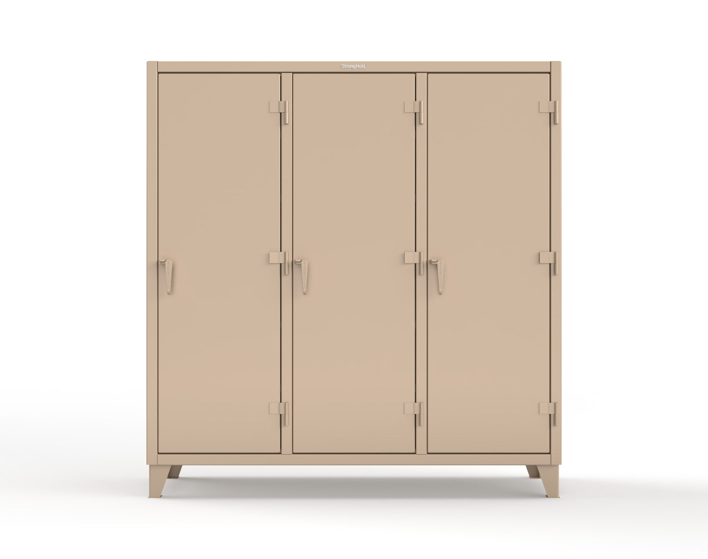 Extreme Duty 12 GA Multi-Shift Cabinet with 15 Shelves - 72 In. W x 24 In. D x 78 In. H - 66-MS-2415-1019