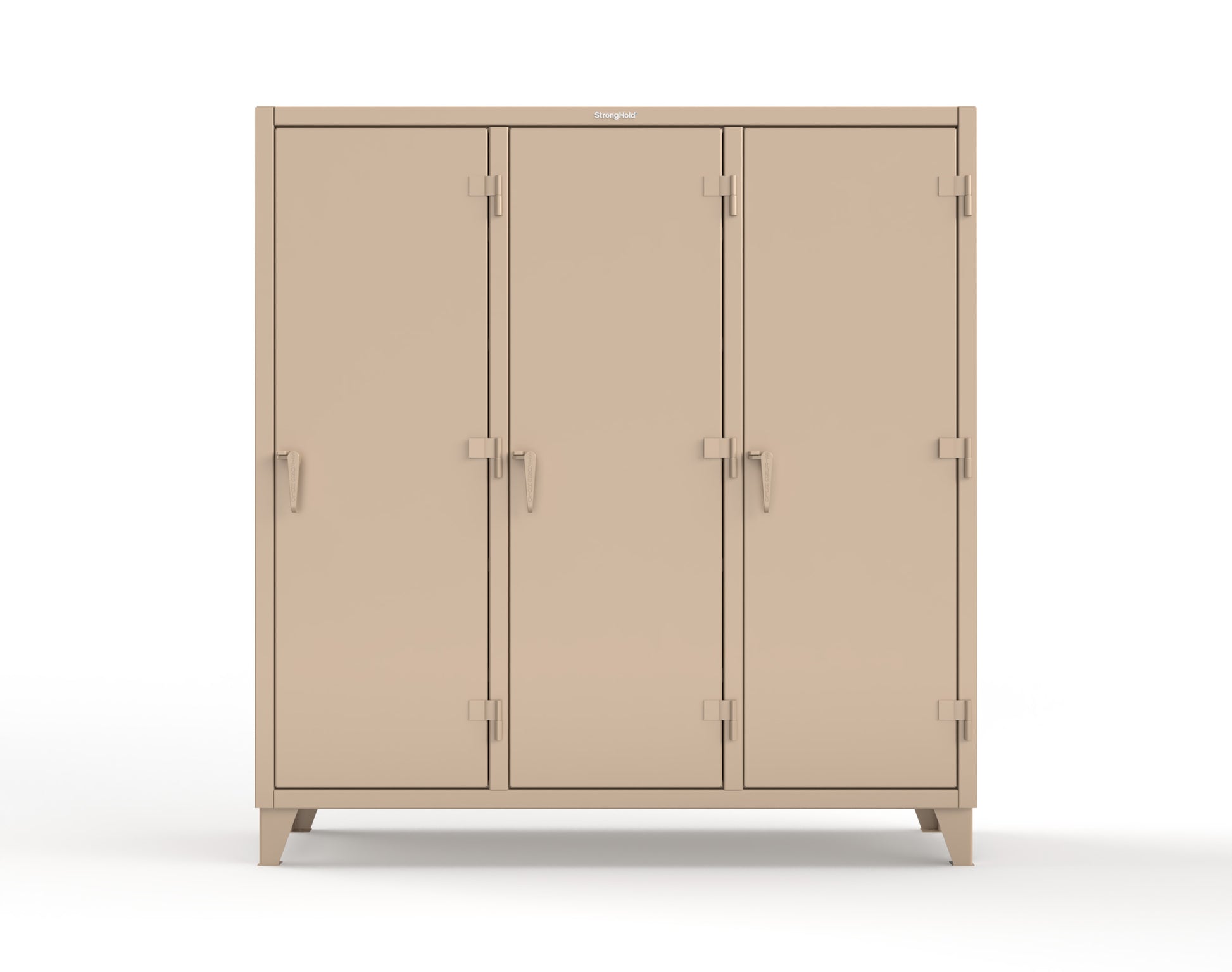 Extreme Duty 12 GA Multi-Shift Cabinet with 15 Shelves - 72 In. W x 24 In. D x 78 In. H - 66-MS-2415-1019