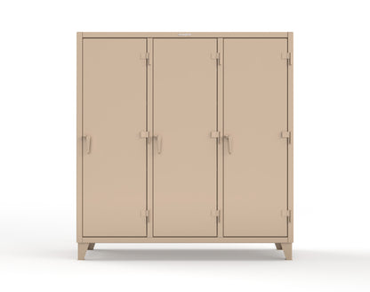 Extreme Duty 12 GA Multi-Shift Cabinet with 15 Shelves - 72 In. W x 24 In. D x 78 In. H - 66-MS-2415-1019