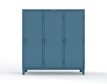 Extreme Duty 12 GA Multi-Shift Cabinet with 15 Shelves - 72 In. W x 24 In. D x 78 In. H - 66-MS-2415-5001