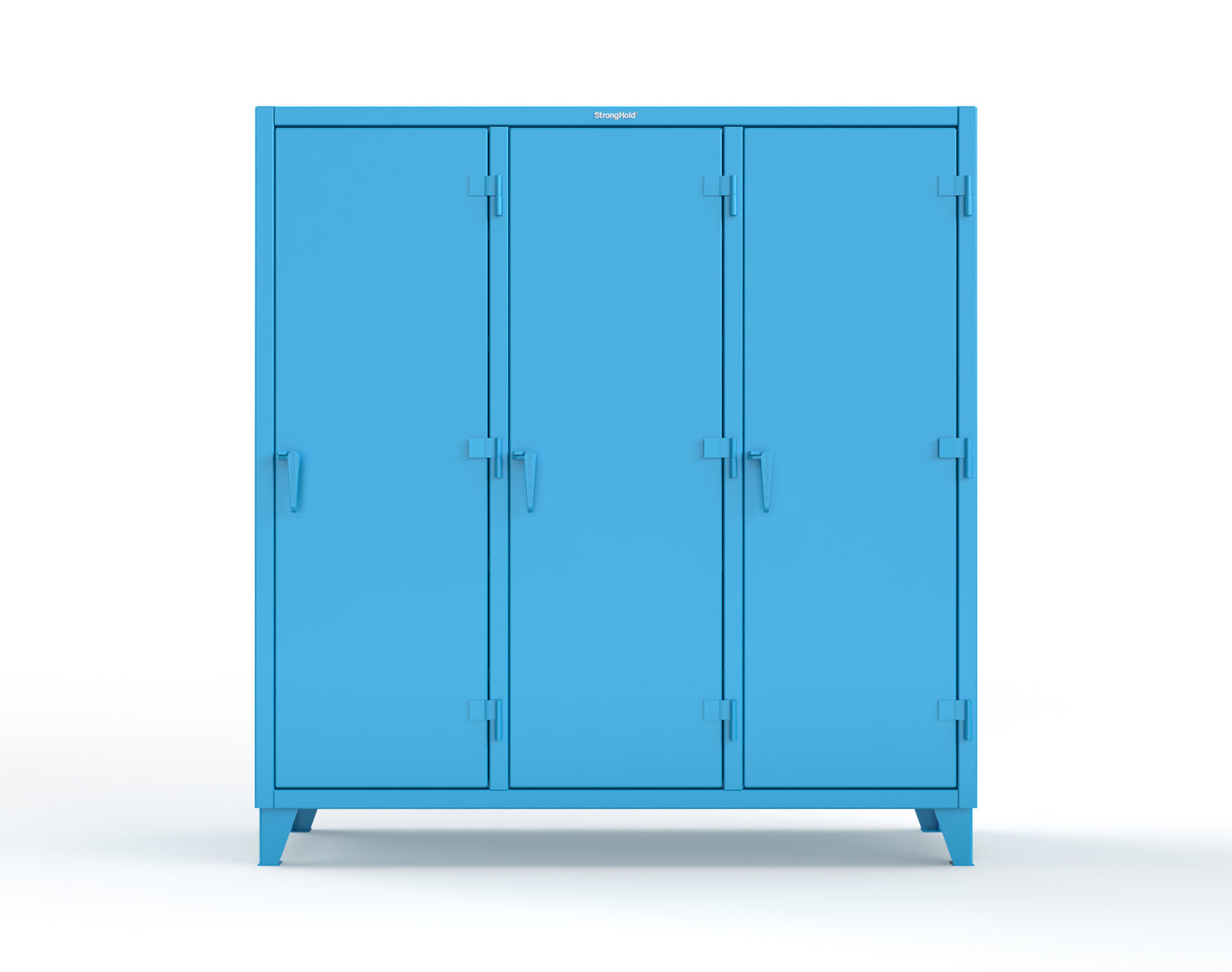 Extreme Duty 12 GA Multi-Shift Cabinet with 15 Shelves - 72 In. W x 24 In. D x 78 In. H - 66-MS-2415-5012