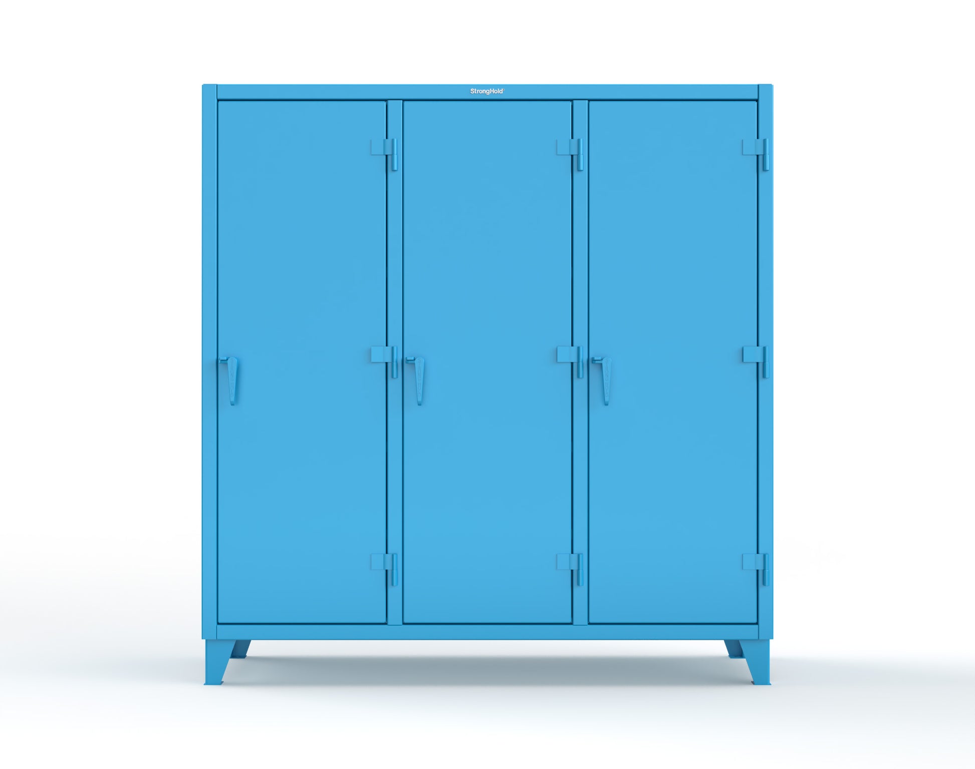 Extreme Duty 12 GA Multi-Shift Cabinet with 15 Shelves - 72 In. W x 24 In. D x 78 In. H - 66-MS-2415-5012
