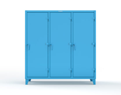 Extreme Duty 12 GA Multi-Shift Cabinet with 15 Shelves - 72 In. W x 24 In. D x 78 In. H - 66-MS-2415-5012