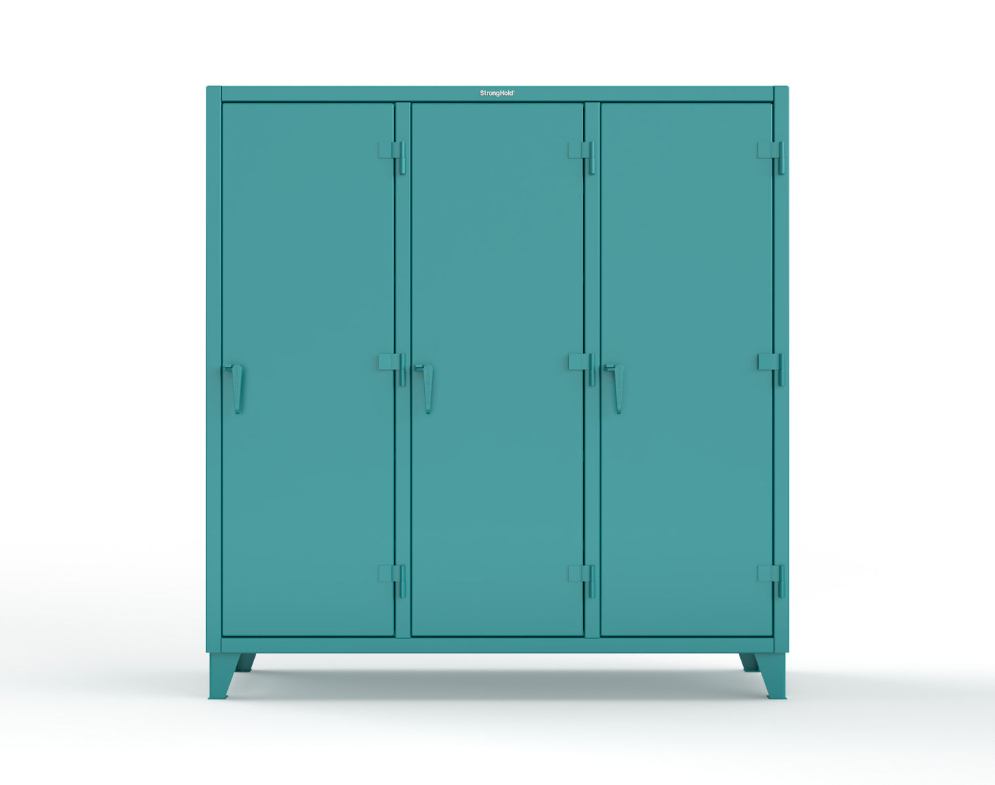 Extreme Duty 12 GA Multi-Shift Cabinet with 15 Shelves - 72 In. W x 24 In. D x 78 In. H - 66-MS-2415-5021