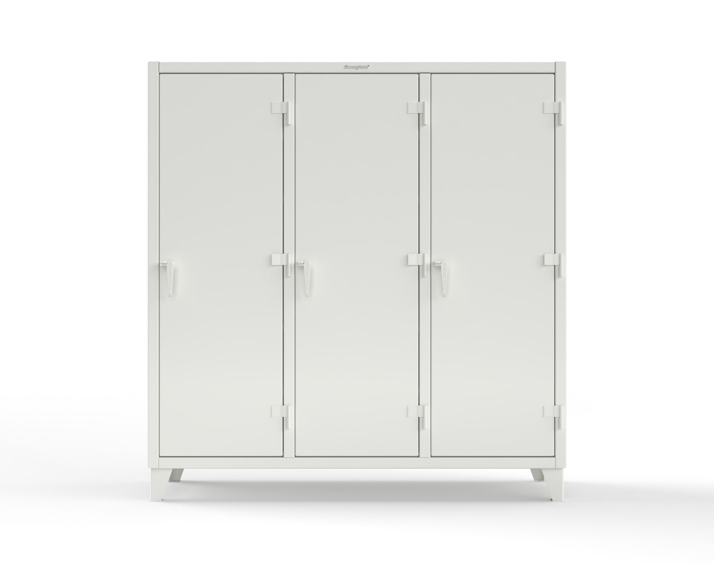 Extreme Duty 12 GA Multi-Shift Cabinet with 15 Shelves - 72 In. W x 24 In. D x 78 In. H - 66-MS-2415-9003
