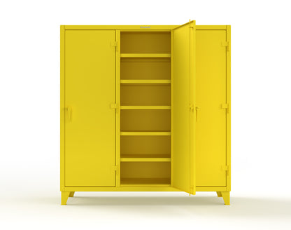 Extreme Duty 12 GA Multi-Shift Cabinet with 15 Shelves - 72 In. W x 24 In. D x 78 In. H - 66-MS-2415-1021