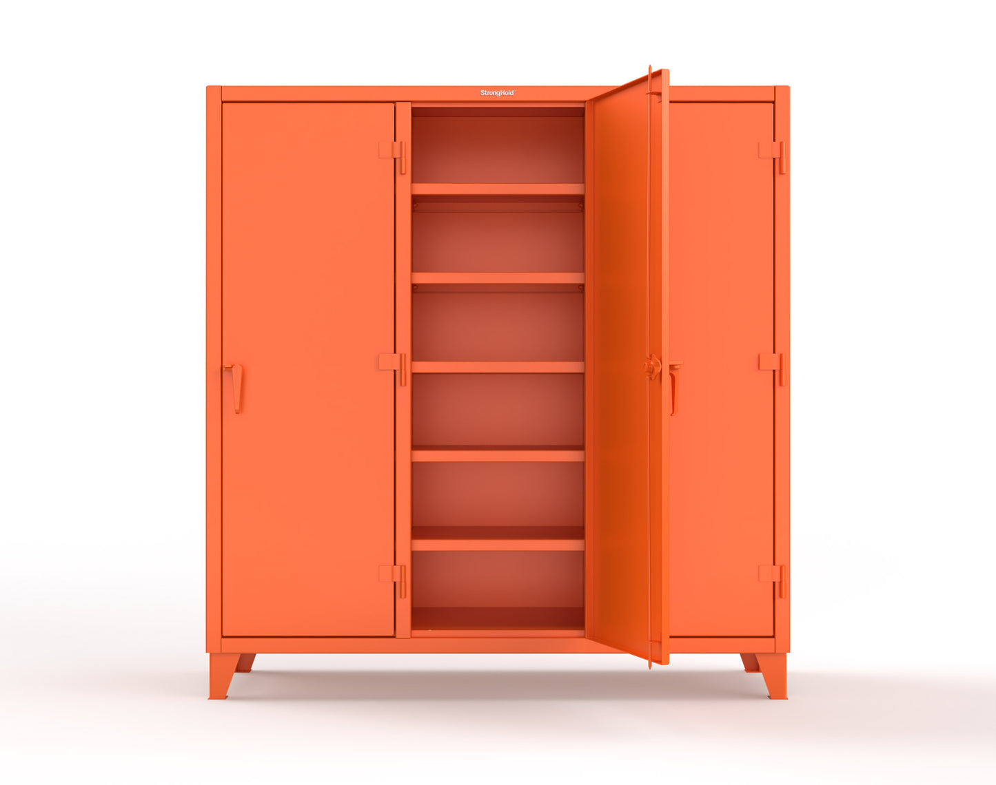 Extreme Duty 12 GA Multi-Shift Cabinet with 15 Shelves - 72 In. W x 24 In. D x 78 In. H - 66-MS-2415-2009