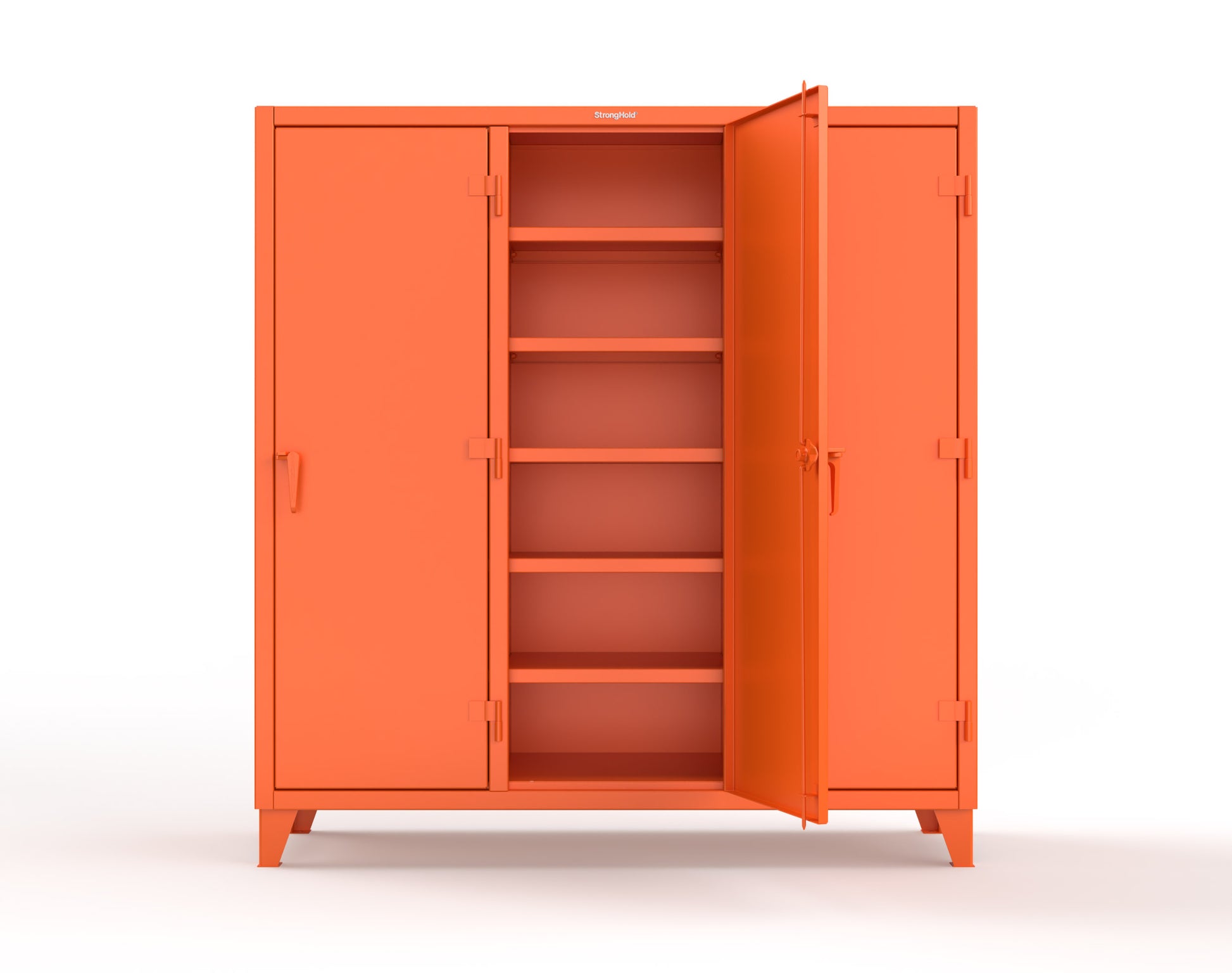 Extreme Duty 12 GA Multi-Shift Cabinet with 15 Shelves - 72 In. W x 24 In. D x 78 In. H - 66-MS-2415-2009