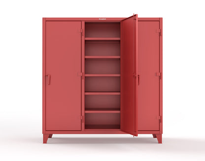 Extreme Duty 12 GA Multi-Shift Cabinet with 15 Shelves - 72 In. W x 24 In. D x 78 In. H - 66-MS-2415-3001