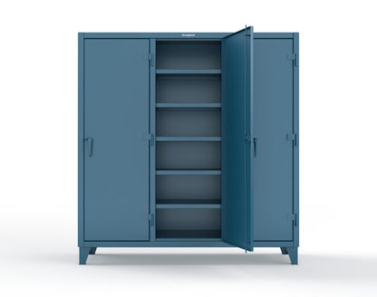 Extreme Duty 12 GA Multi-Shift Cabinet with 15 Shelves - 72 In. W x 24 In. D x 78 In. H - 66-MS-2415-5001