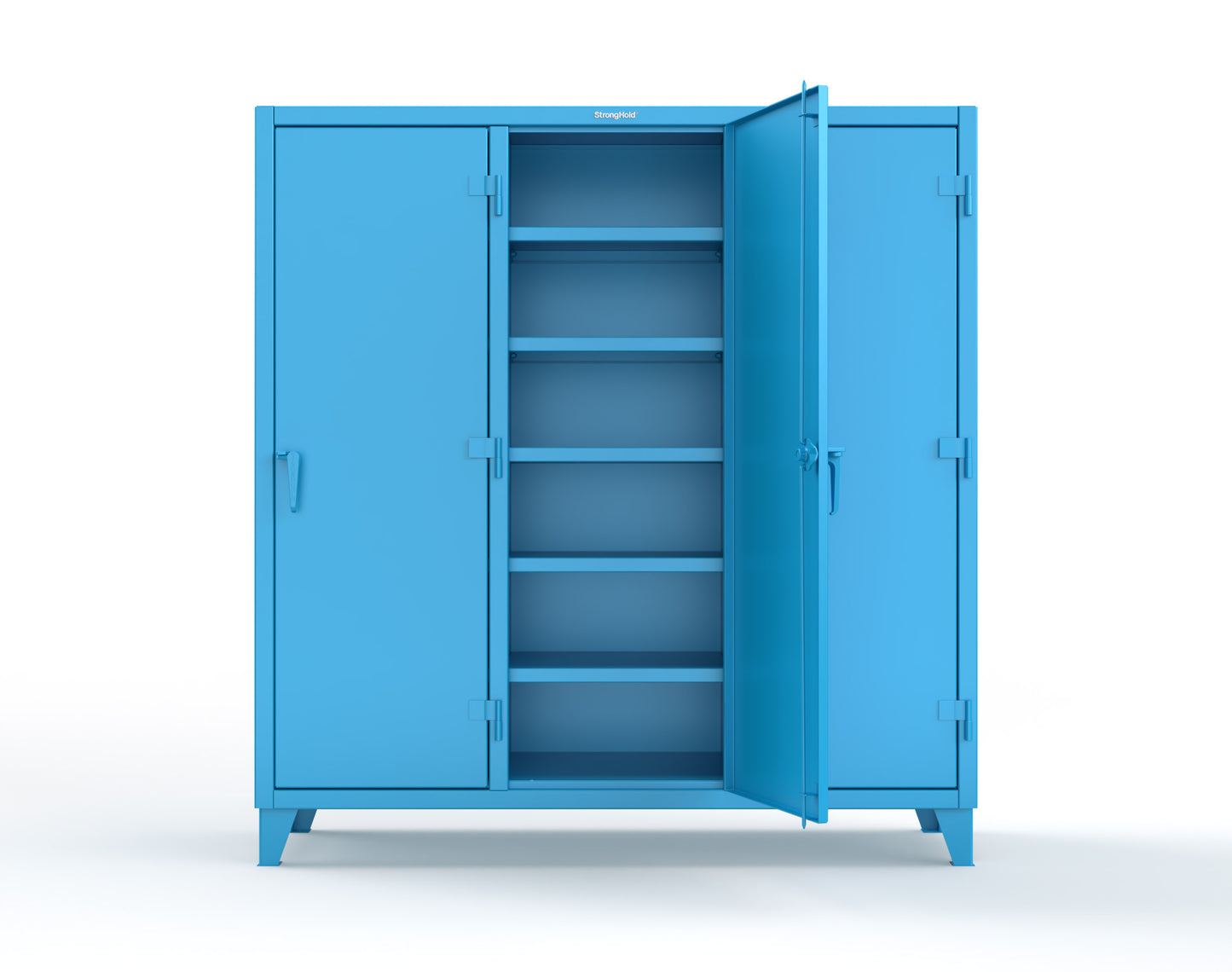 Extreme Duty 12 GA Multi-Shift Cabinet with 15 Shelves - 72 In. W x 24 In. D x 78 In. H - 66-MS-2415-5012