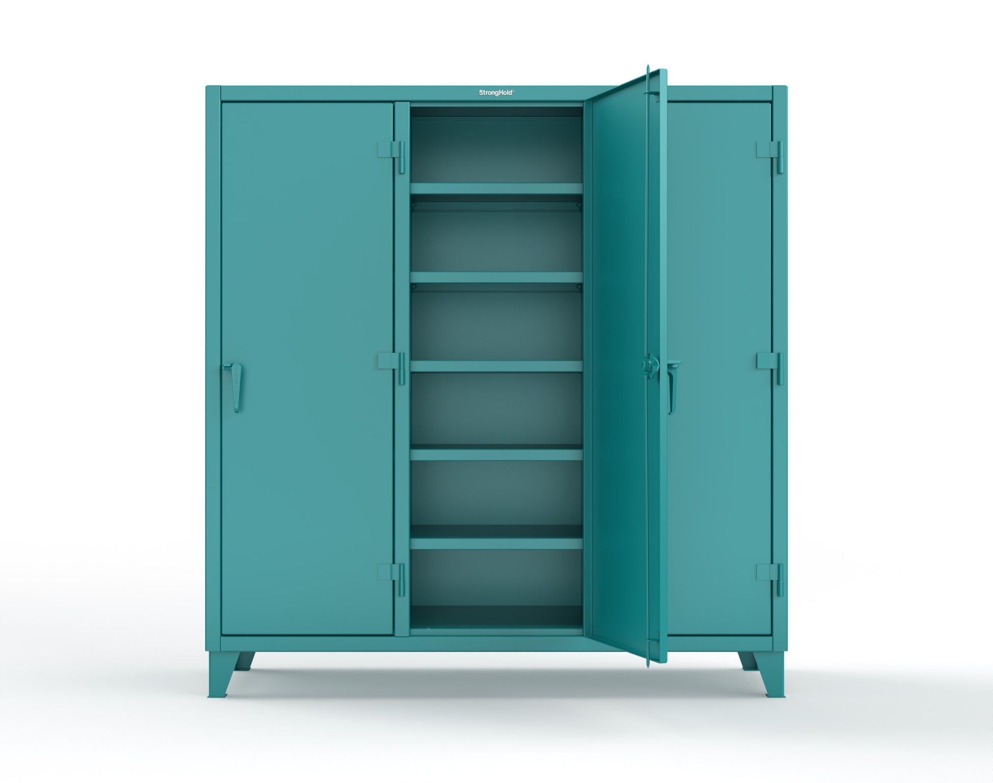 Extreme Duty 12 GA Multi-Shift Cabinet with 15 Shelves - 72 In. W x 24 In. D x 78 In. H - 66-MS-2415-5021