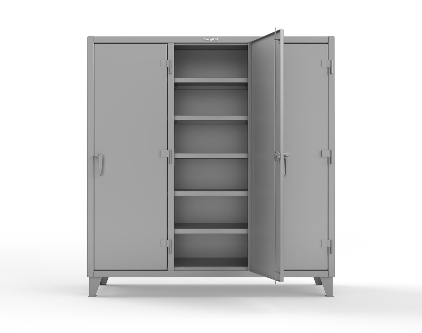 Extreme Duty 12 GA Multi-Shift Cabinet with 15 Shelves - 72 In. W x 24 In. D x 78 In. H - 66-MS-2415-7037