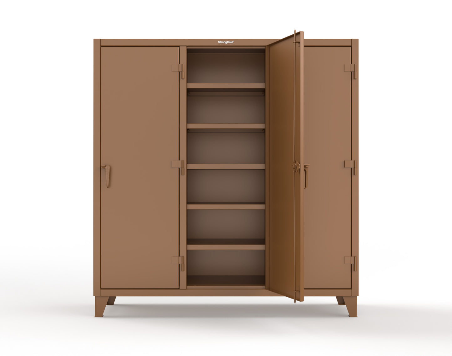 Extreme Duty 12 GA Multi-Shift Cabinet with 15 Shelves - 72 In. W x 24 In. D x 78 In. H - 66-MS-2415-8008
