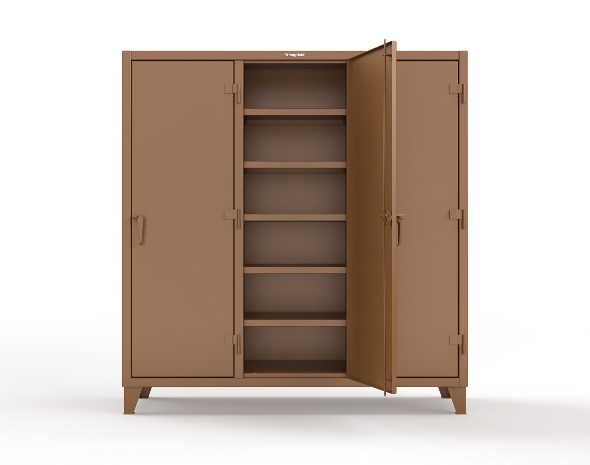 Extreme Duty 12 GA Multi-Shift Cabinet with 15 Shelves - 72 In. W x 24 In. D x 78 In. H - 66-MS-2415-8008