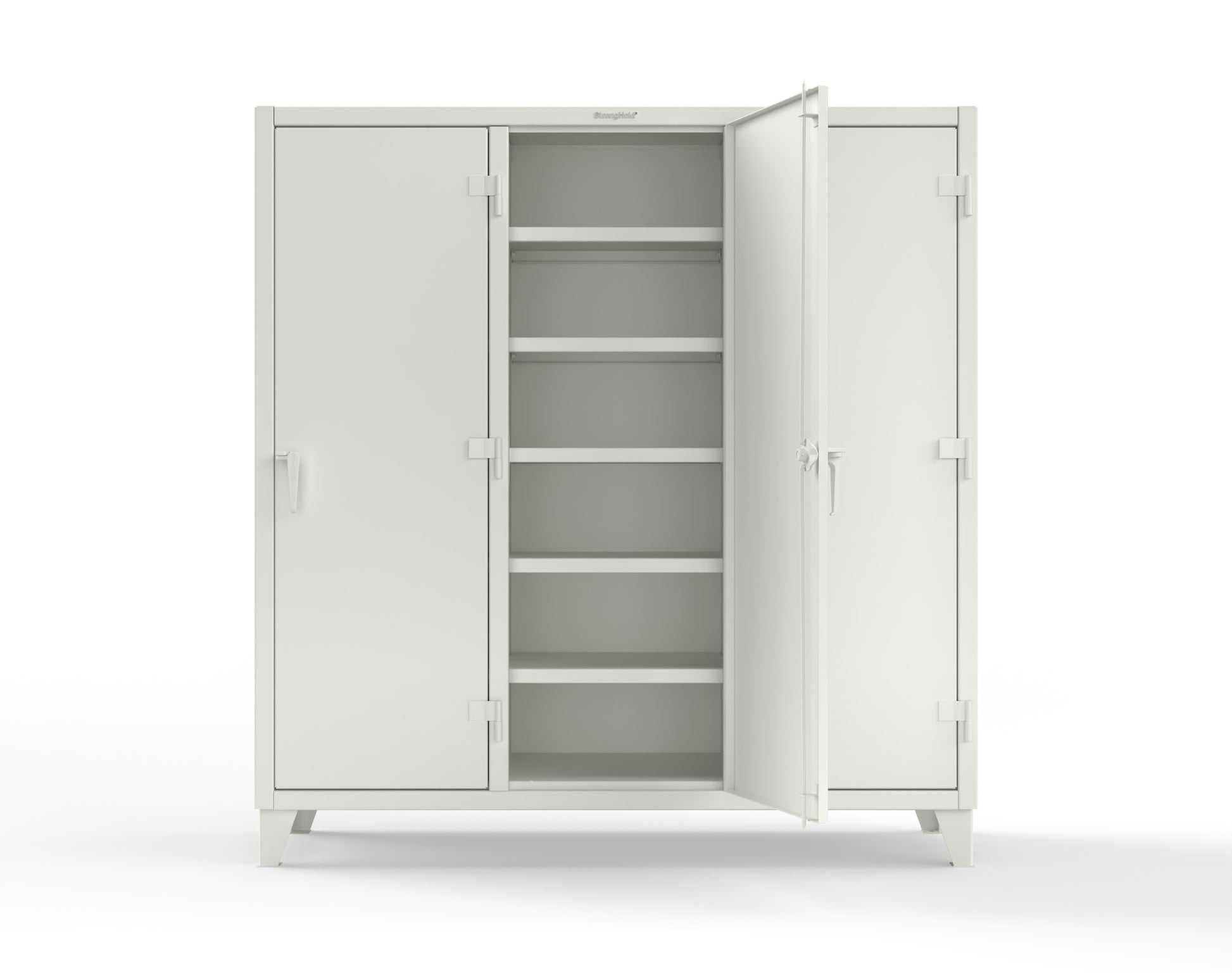 Extreme Duty 12 GA Multi-Shift Cabinet with 15 Shelves - 72 In. W x 24 In. D x 78 In. H - 66-MS-2415-9003