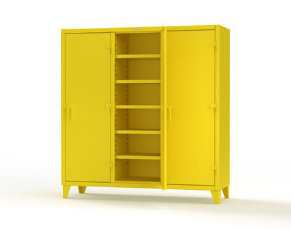 Extreme Duty 12 GA Multi-Shift Cabinet with 15 Shelves - 72 In. W x 24 In. D x 78 In. H - 66-MS-2415-1021