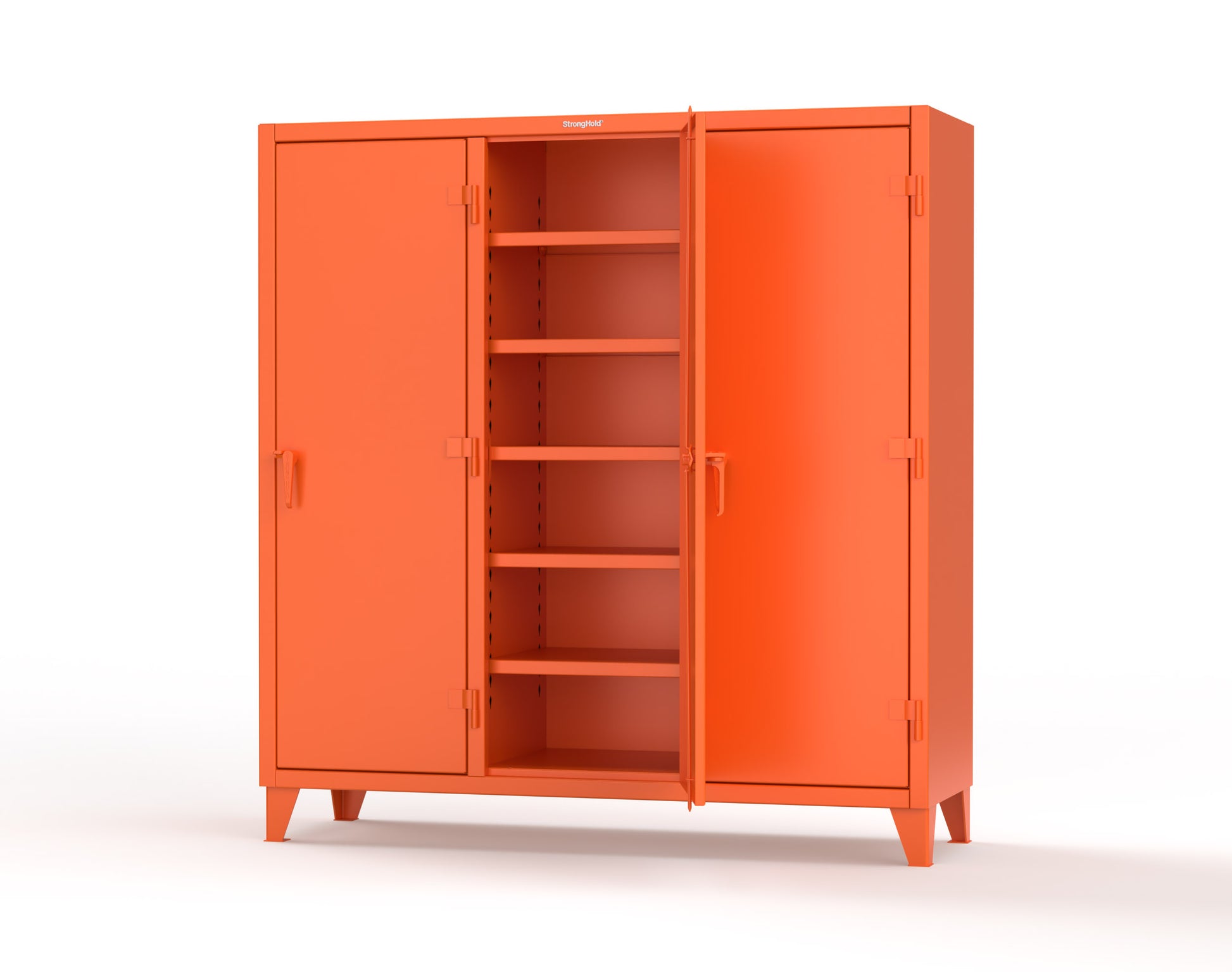 Extreme Duty 12 GA Multi-Shift Cabinet with 15 Shelves - 72 In. W x 24 In. D x 78 In. H - 66-MS-2415-2009