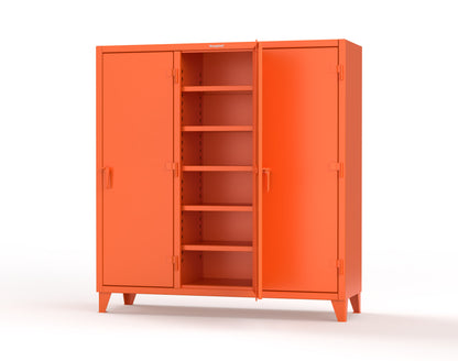 Extreme Duty 12 GA Multi-Shift Cabinet with 15 Shelves - 72 In. W x 24 In. D x 78 In. H - 66-MS-2415-2009