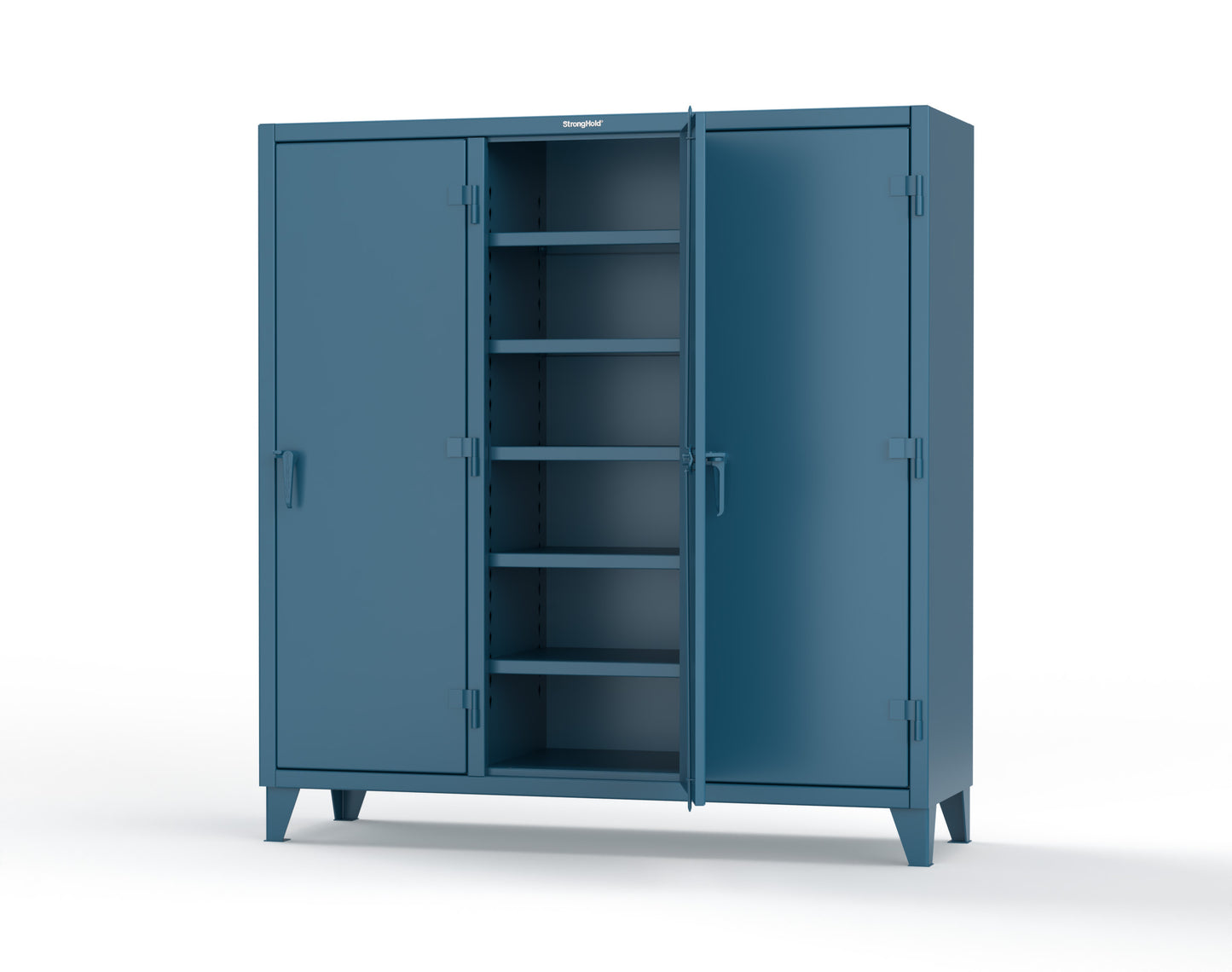 Extreme Duty 12 GA Multi-Shift Cabinet with 15 Shelves - 72 In. W x 24 In. D x 78 In. H - 66-MS-2415-5001